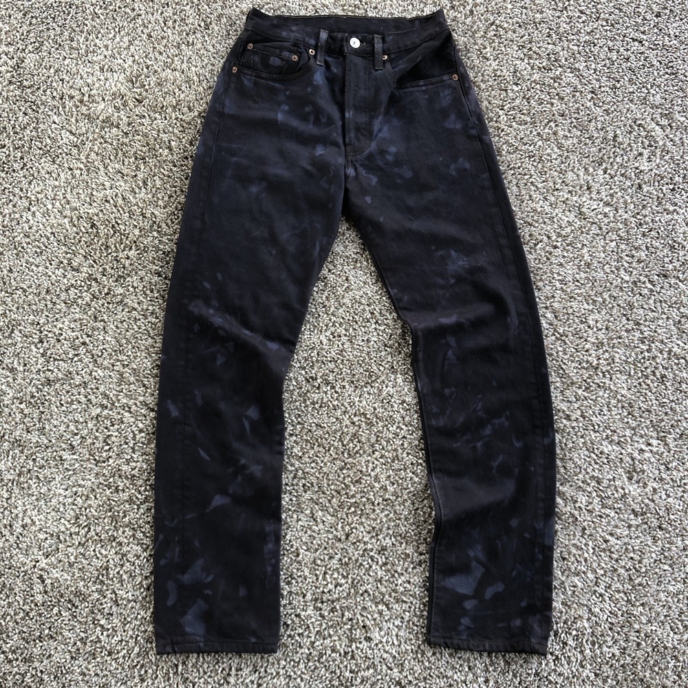Vintage Levis 501-0115 Jeans Size 26x30 Tie Dye Button Fly Denim Made in USA Y2K